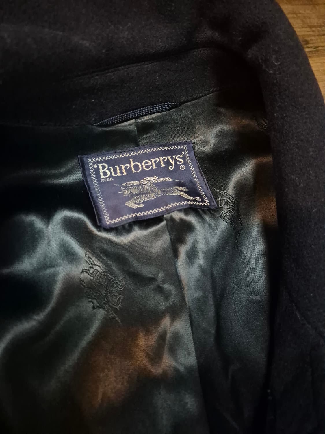 버버리 램스울 네이비 발마칸코트 (105-110) 상품이미지3