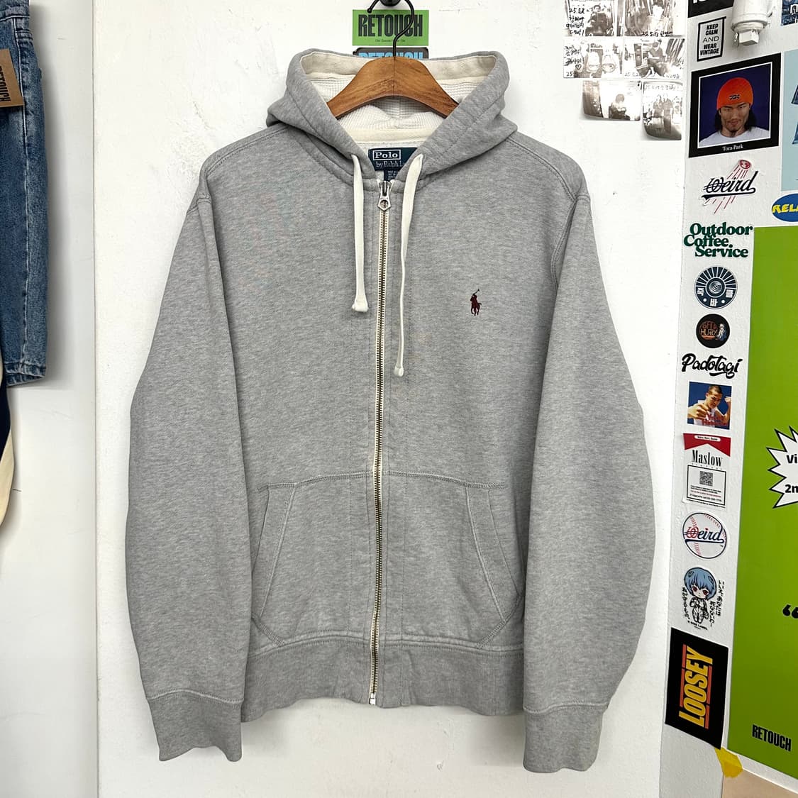 90’s 폴로 와플 후드집업 상품이미지1