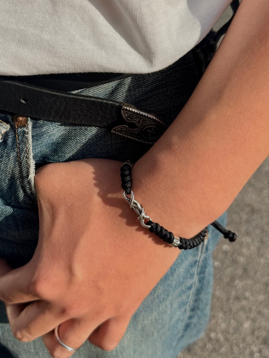 Silver knot bracelet /vintage 상품이미지2