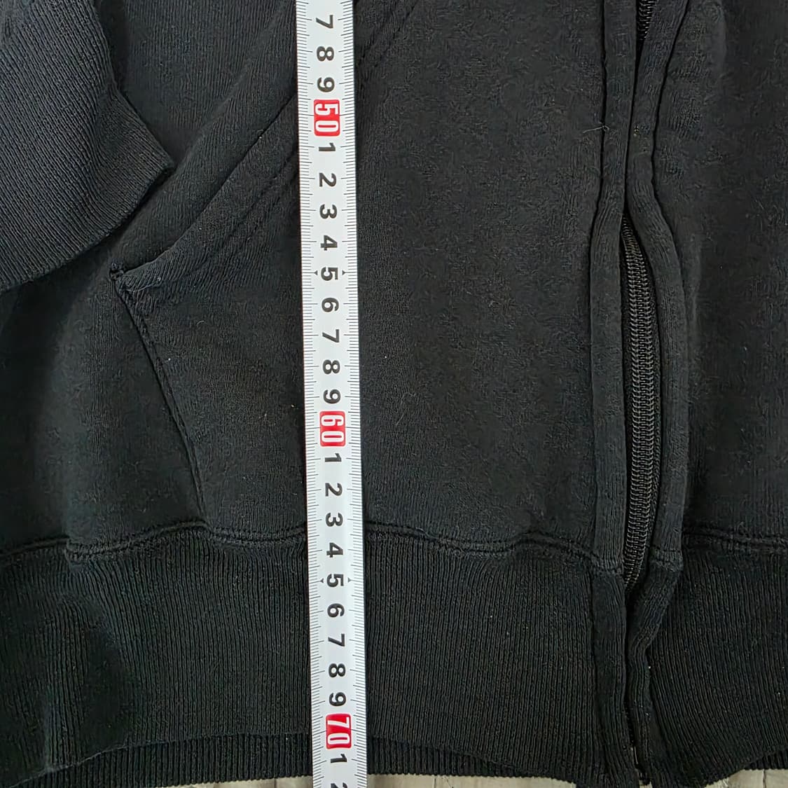 [XL] 90s 빈티지 러셀 애슬레틱 후드집업 블랙 ver. 페이드 핀홀 상품이미지8