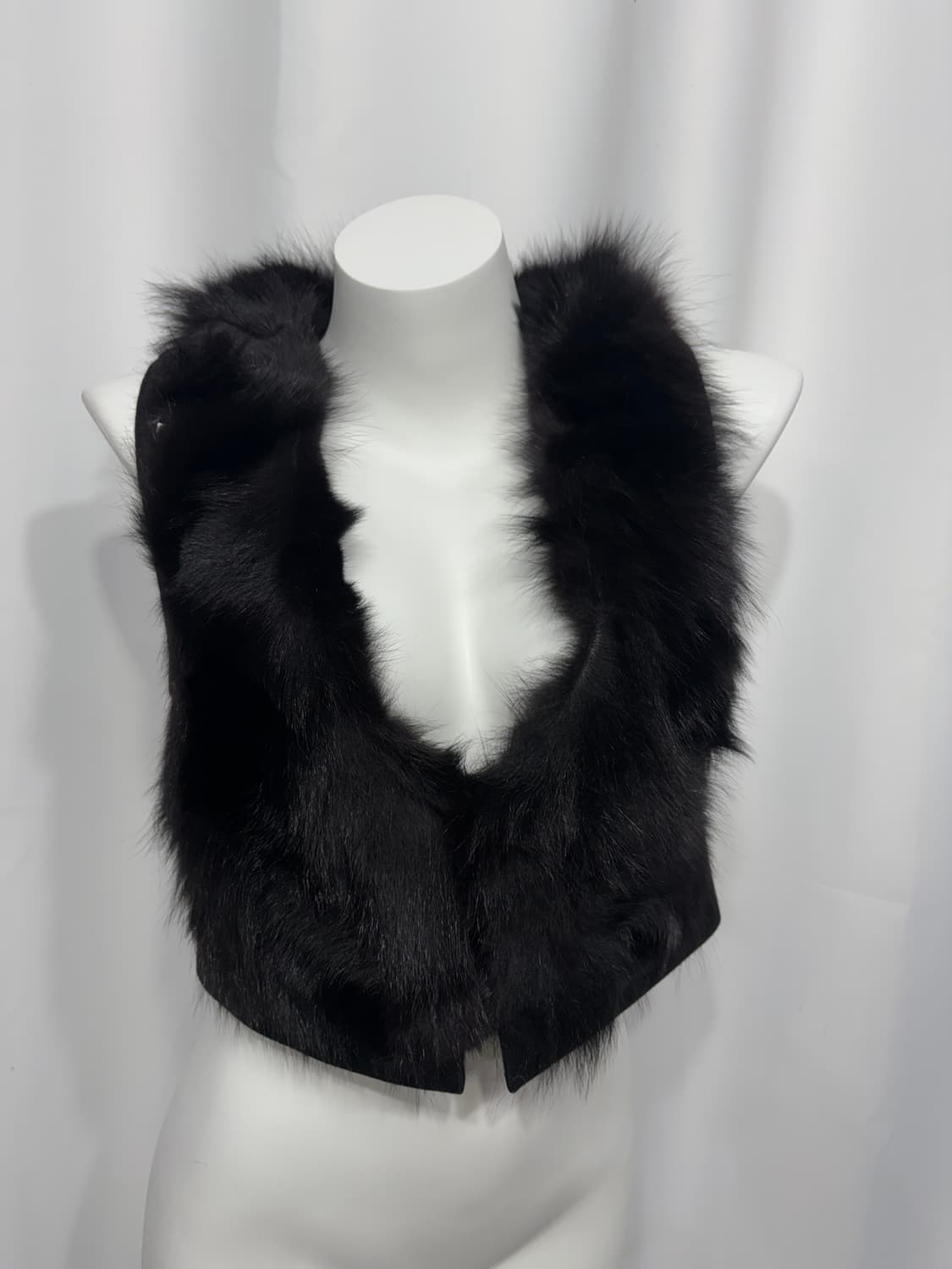 🎸블랙 스터드 퍼 베스트🎸 상품이미지5