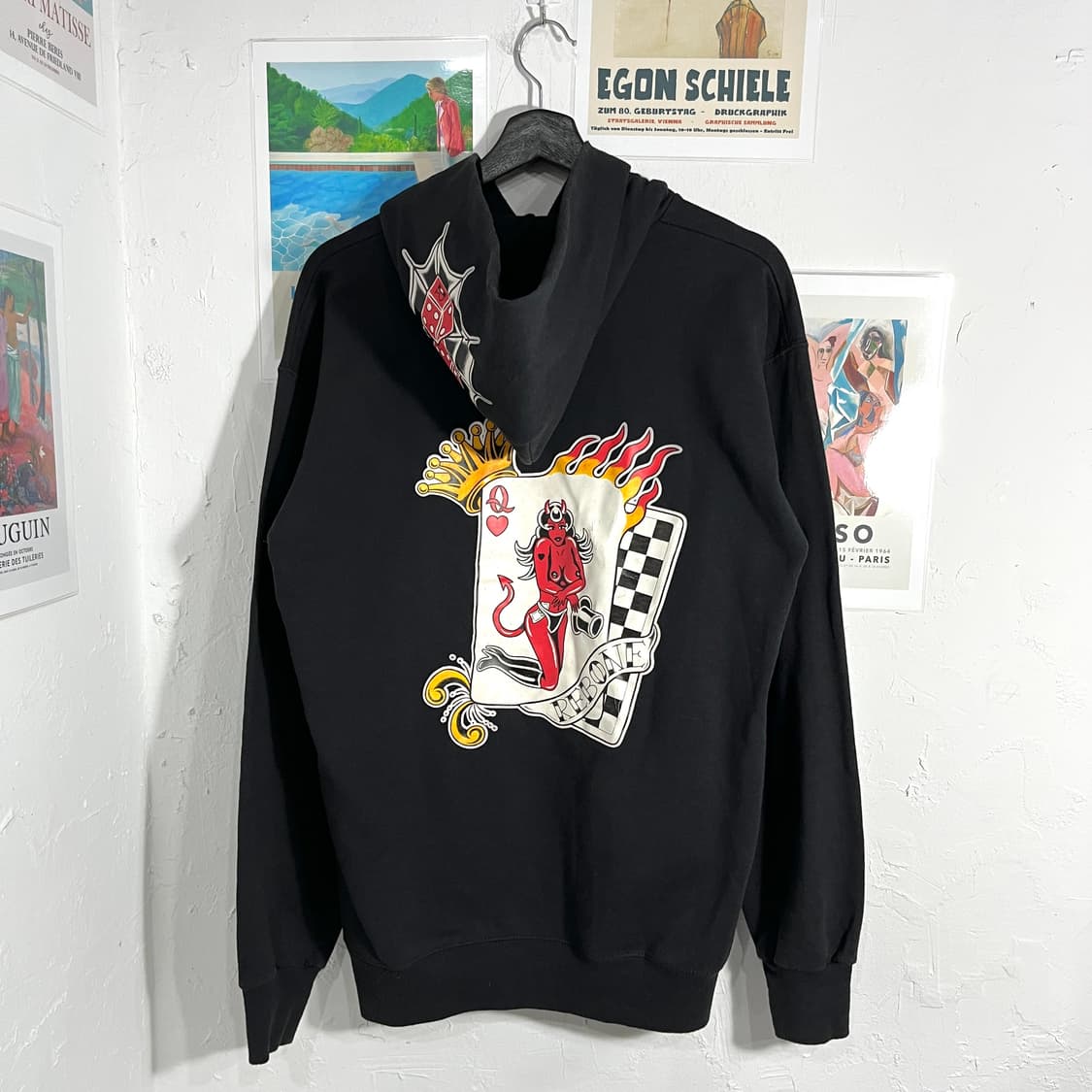 USA  프린팅 후드티 상품이미지2