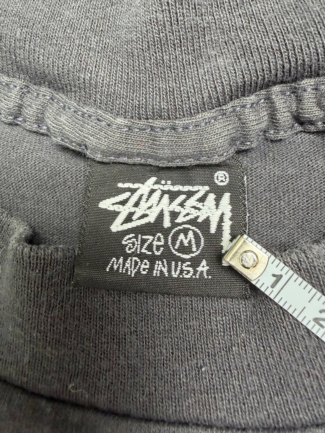 90s Stussy Crown Tee (black) 상품이미지3