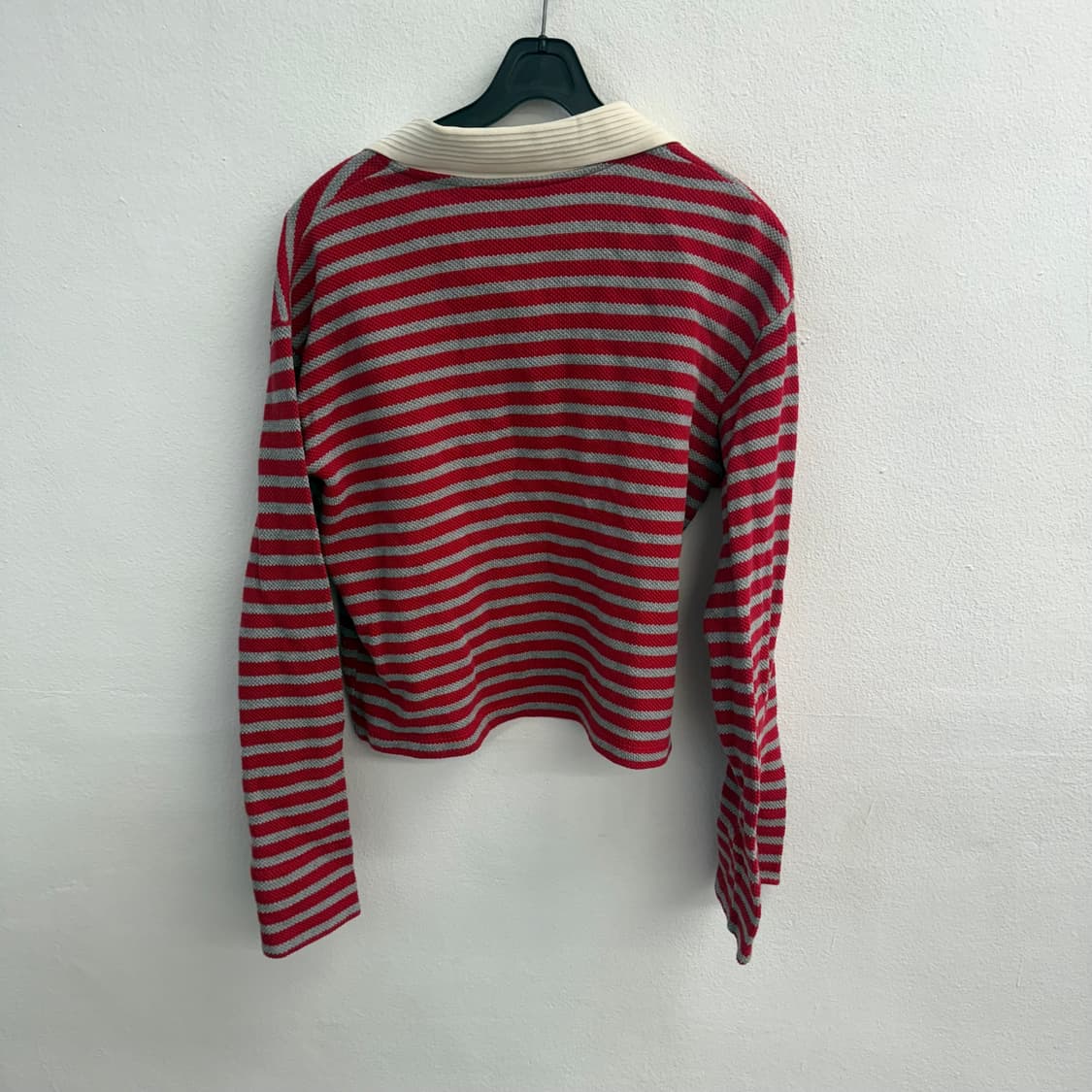 a.t.corner 엣코너 스트라이프 크롭 카라 니트 (M) 상품이미지4