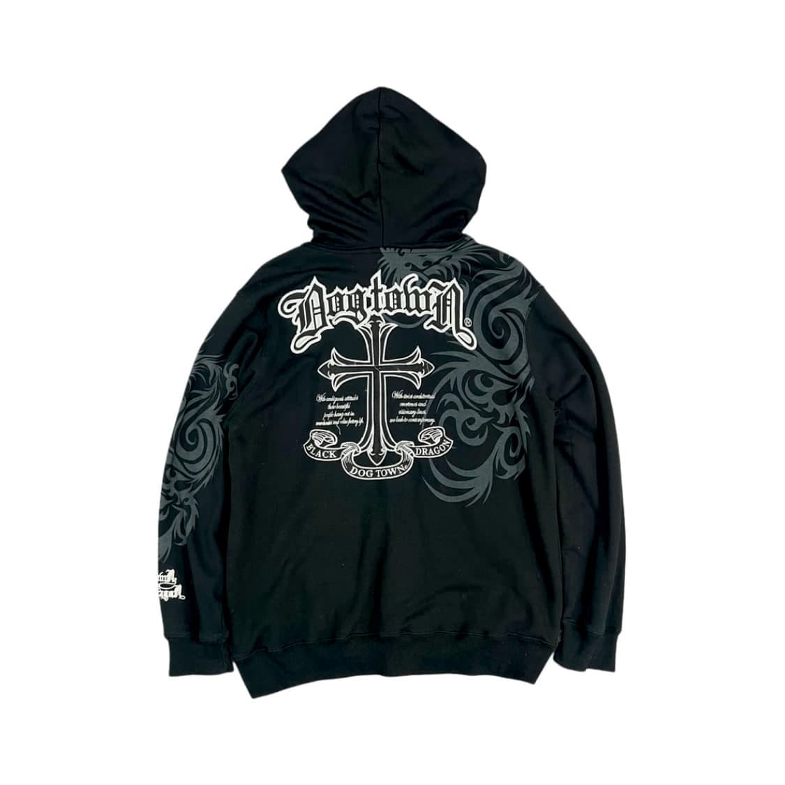 Dog Town black dragon hoodie zip 상품이미지4