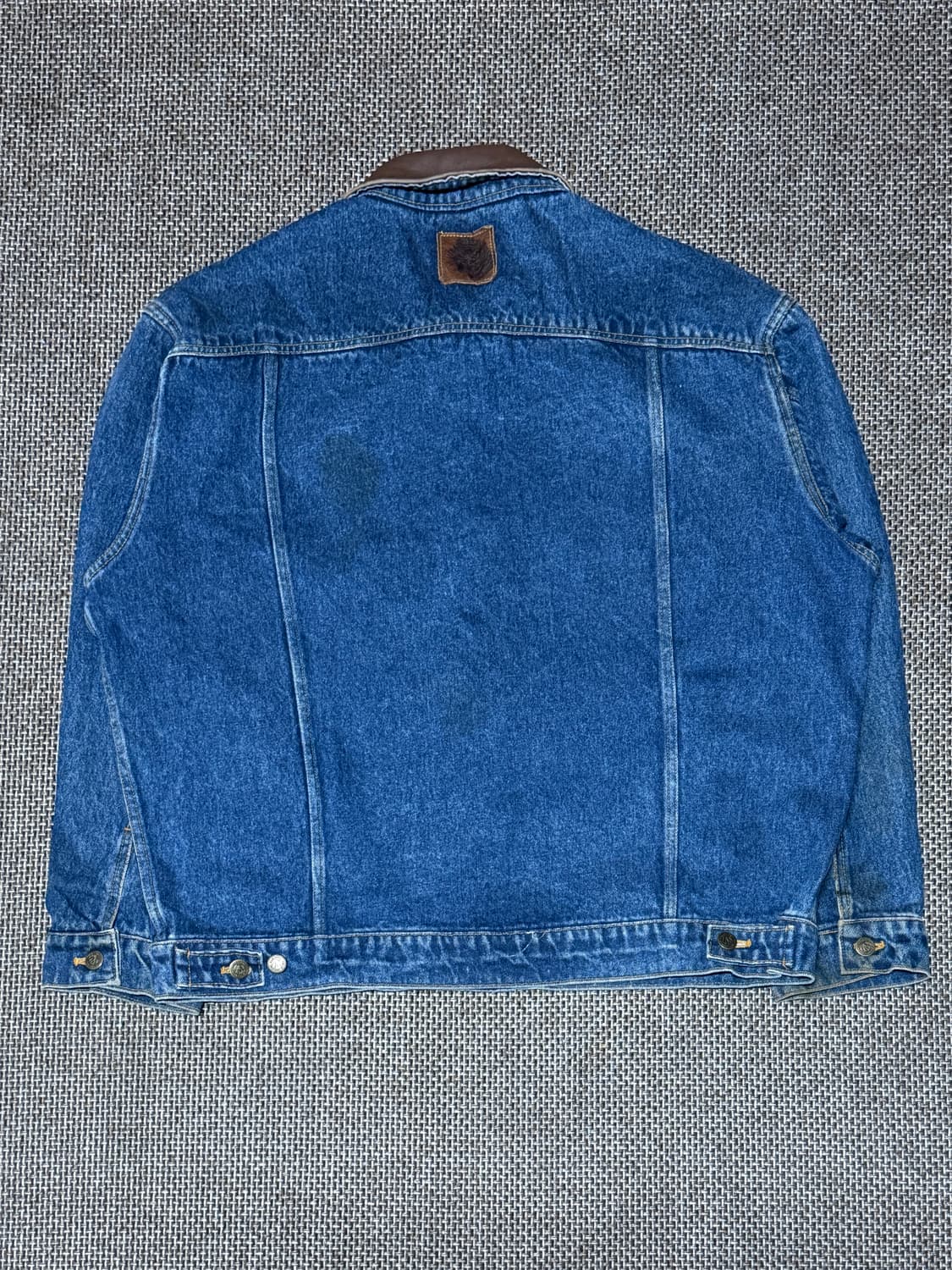 90s 말보로 컨트리 스토어 made in korea 레더넥 데님자켓 상품이미지2