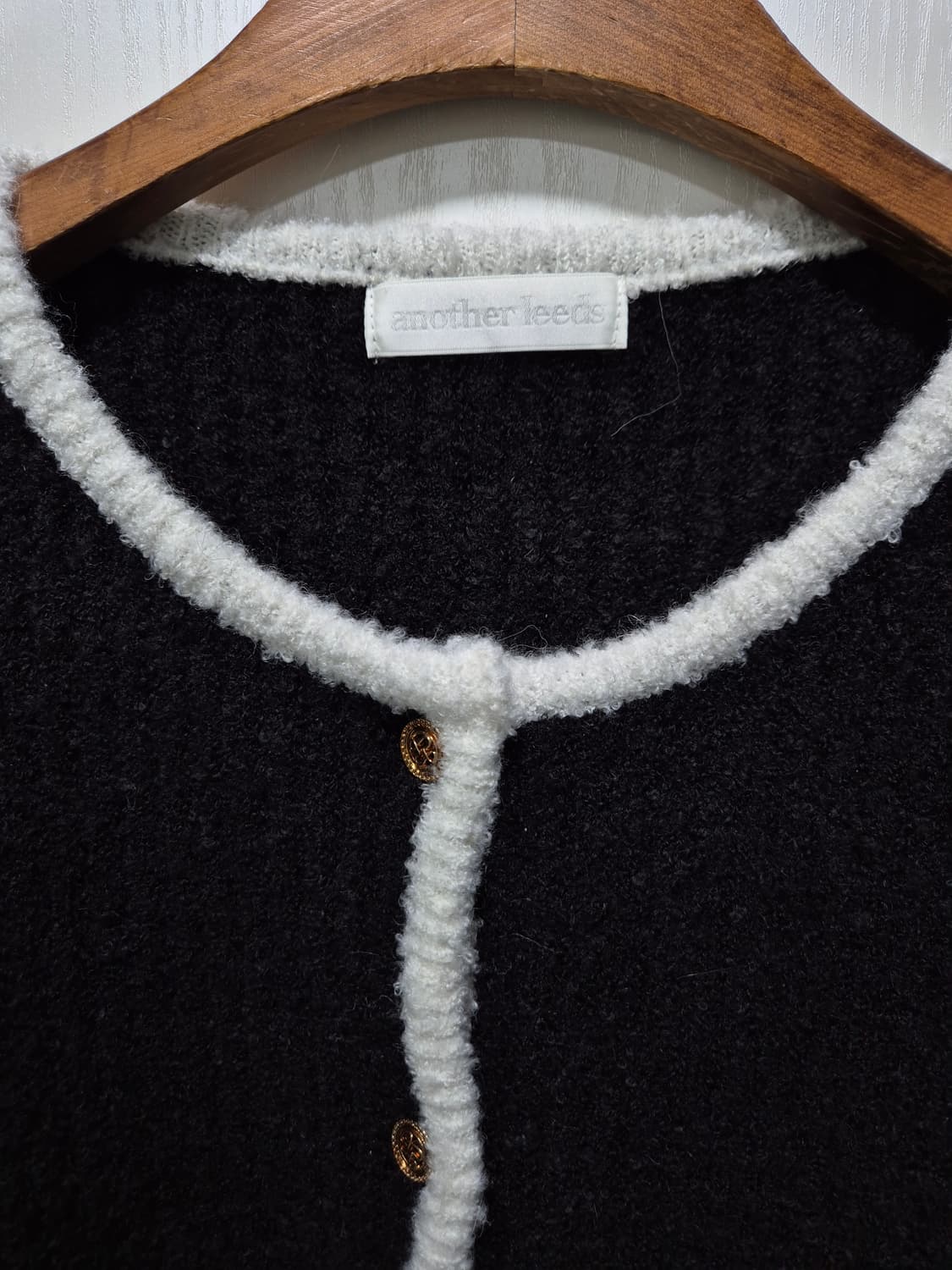 브래이시걸 블랙 트위드 가디건 상품이미지4