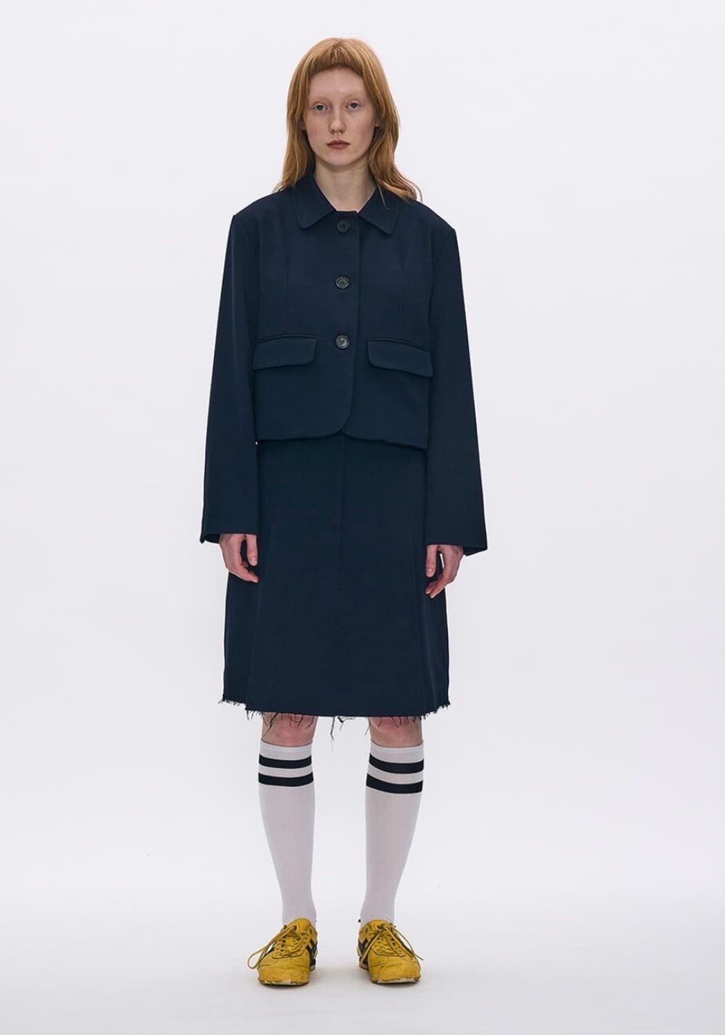 파르티멘토우먼 싱글 버튼 자켓 네이비m 상품이미지1