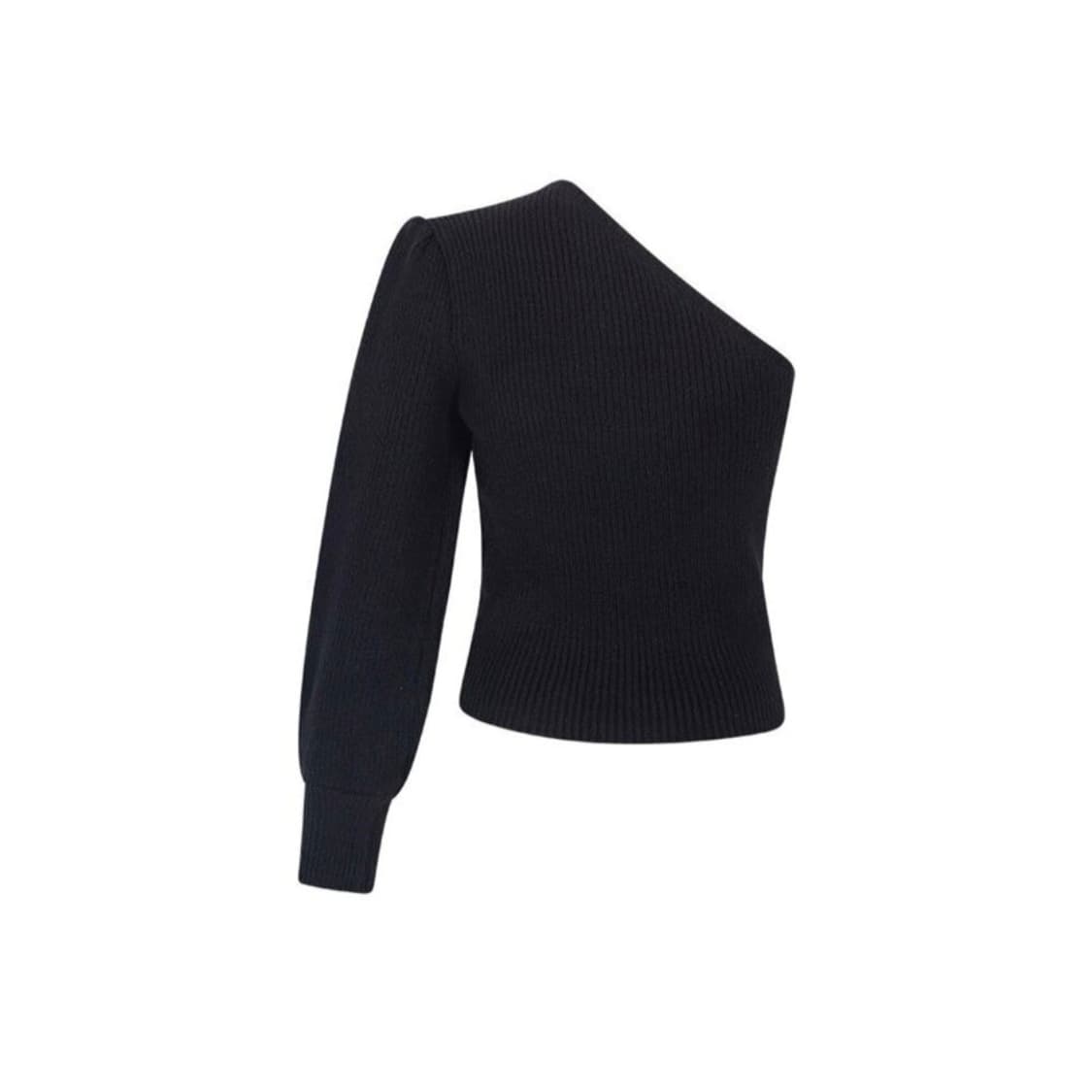 루시르주 원오프 숄더 니트 블랙 상품이미지4