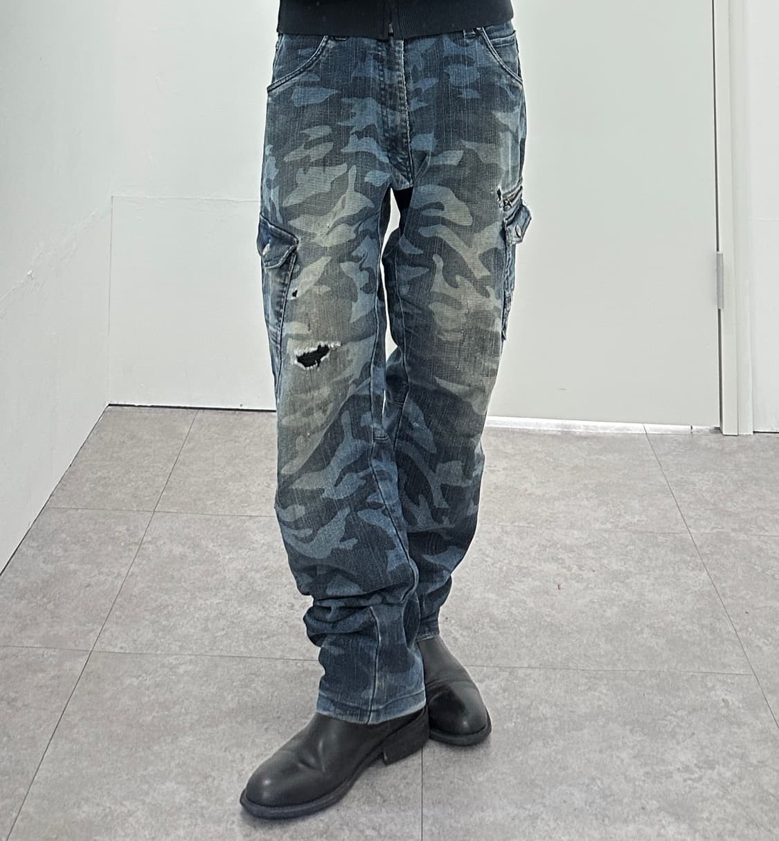 Z dragon camo denim cargo pants 상품이미지2