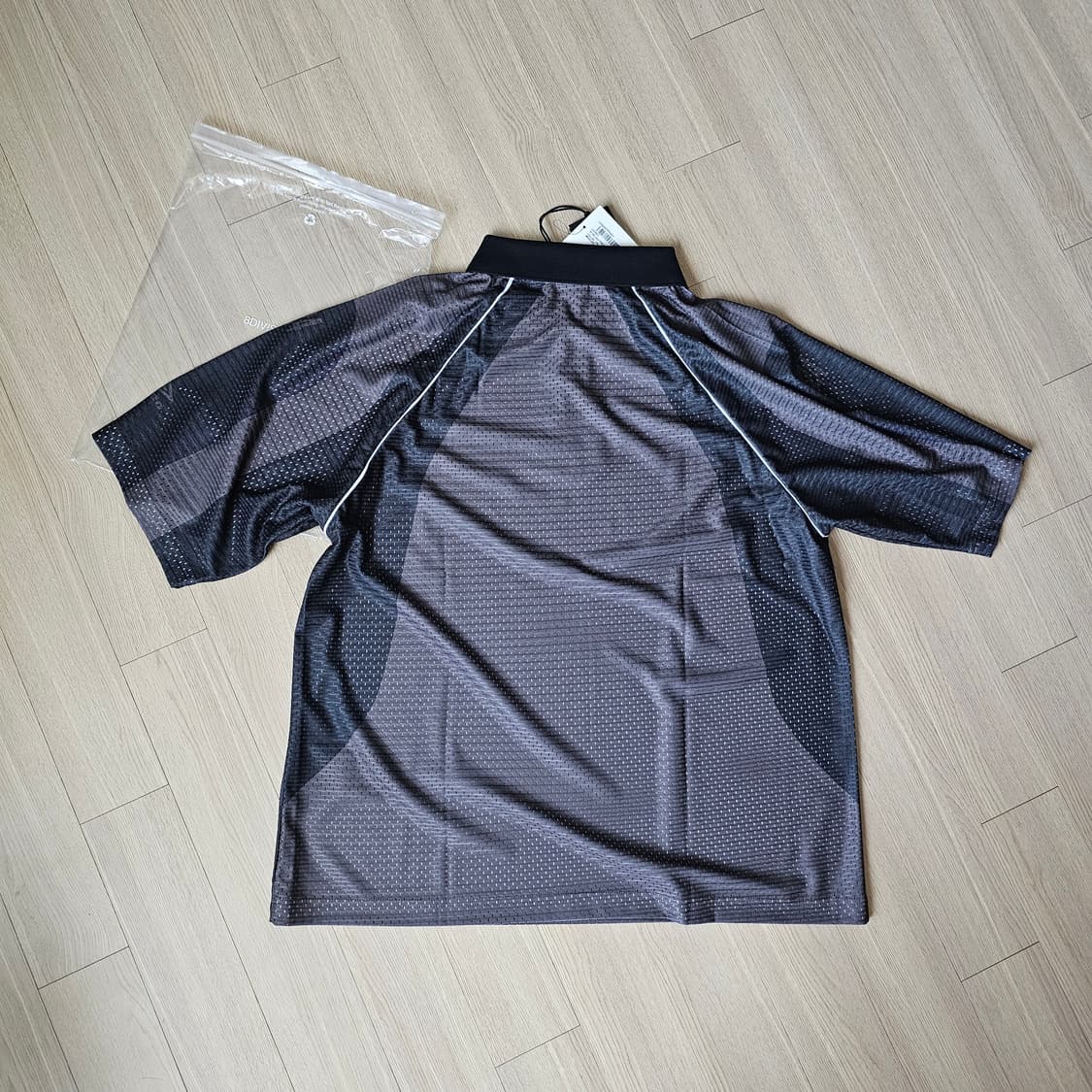 US M 체감 XL. 엄브로 X 슬램잼 97/98 폴로 메쉬 져지 티셔츠 상품이미지3