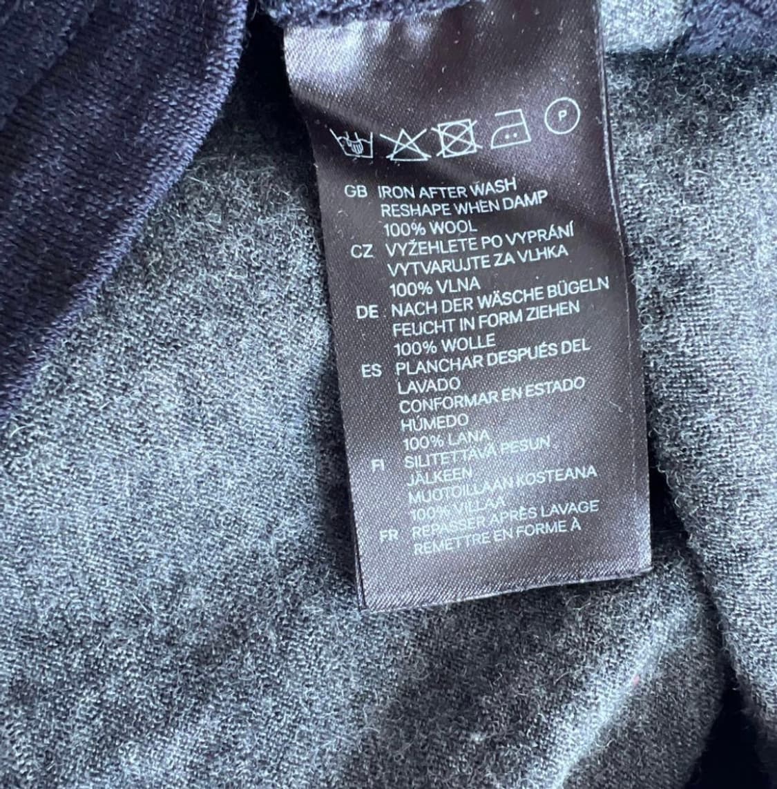 M)H&M x 꼼데가르송 협업 콜라보레이션 울 니트 탑 상품이미지7