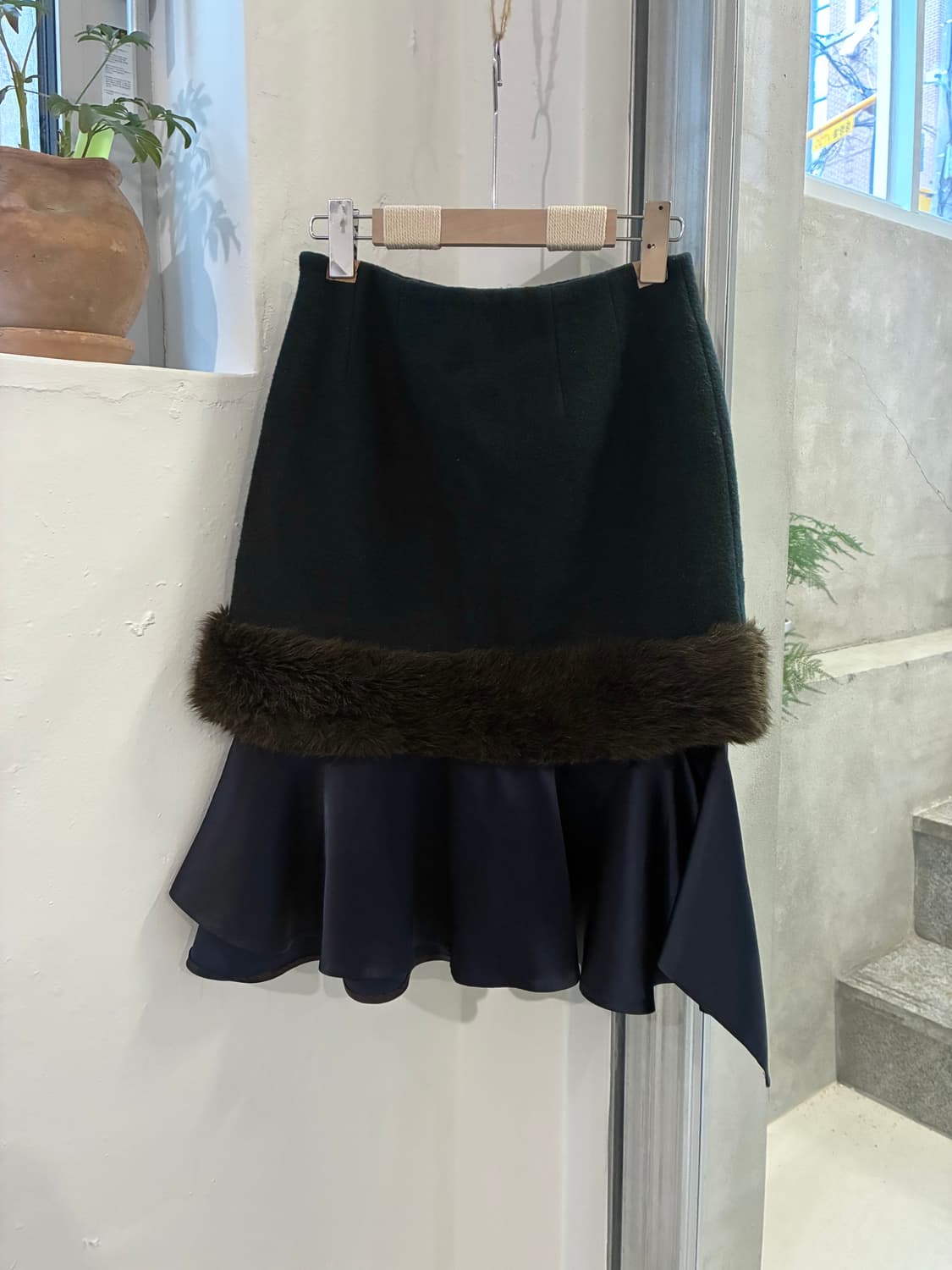 Kolor 컬러 퍼 레이어드 스커트 상품이미지5