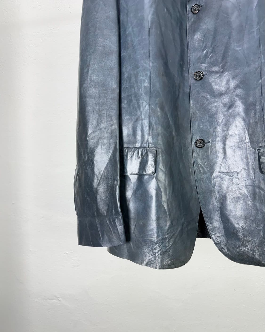 질샌더 베지터블 마린 3b 블레이저 레더 자켓 상품이미지4