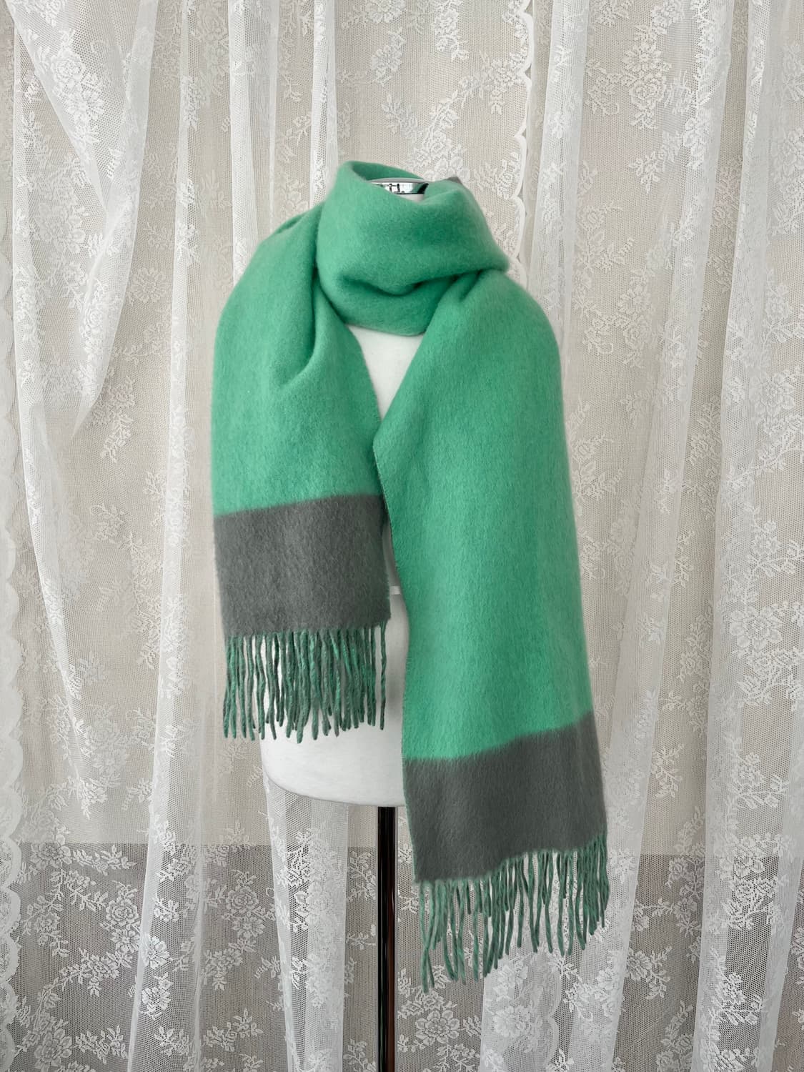 한섬 시스템 캐시미어 100 양면 머플러 상품이미지1