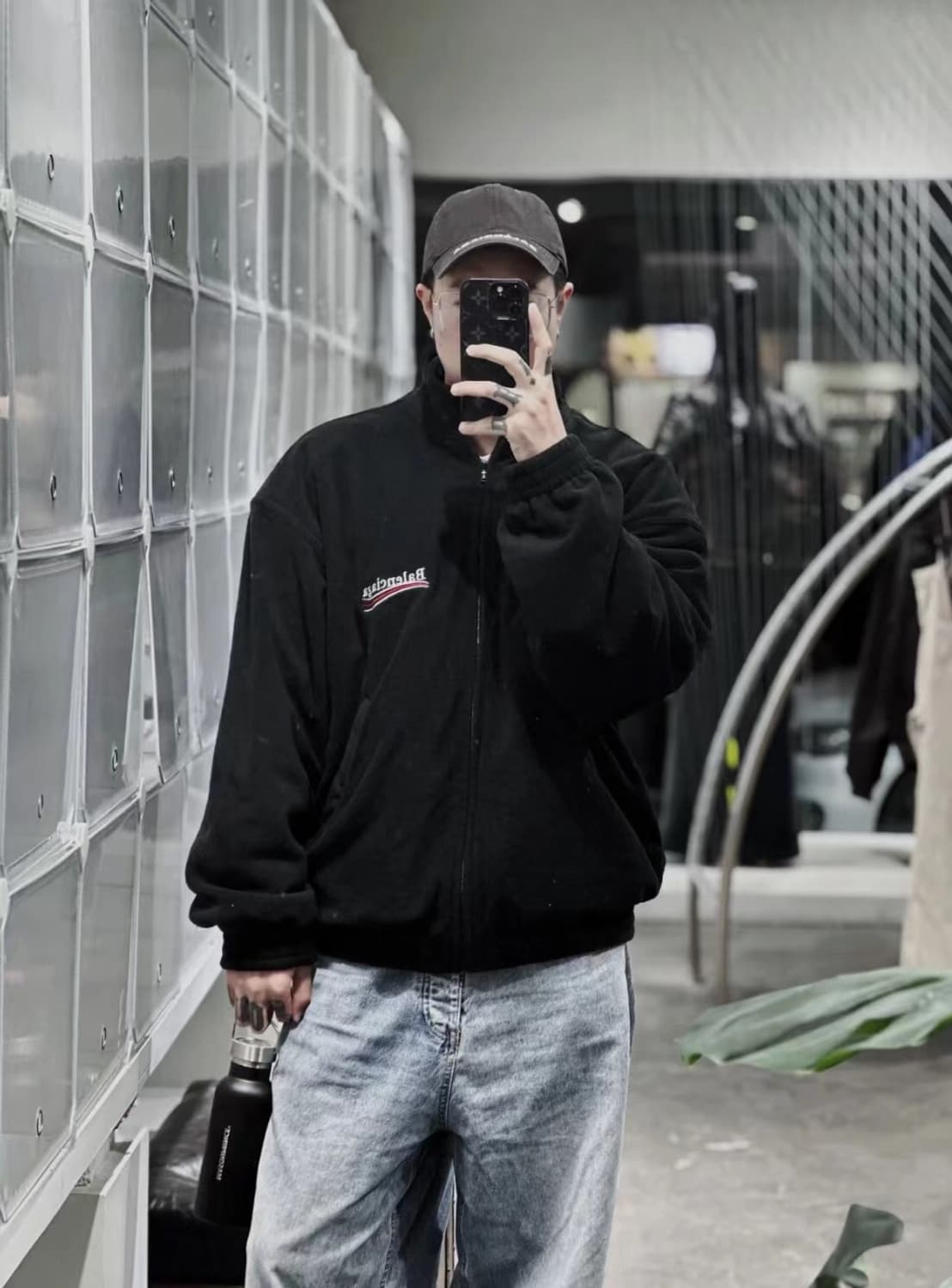 발렌시아가 폴리티컬 캠페인 웨이브로고 플리스 집업 1사이즈 새상품  상품이미지6