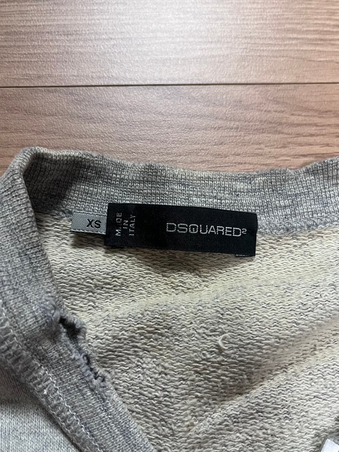 디스퀘어드2 빈티지 집업 가디건 그레이 XS 상품이미지2