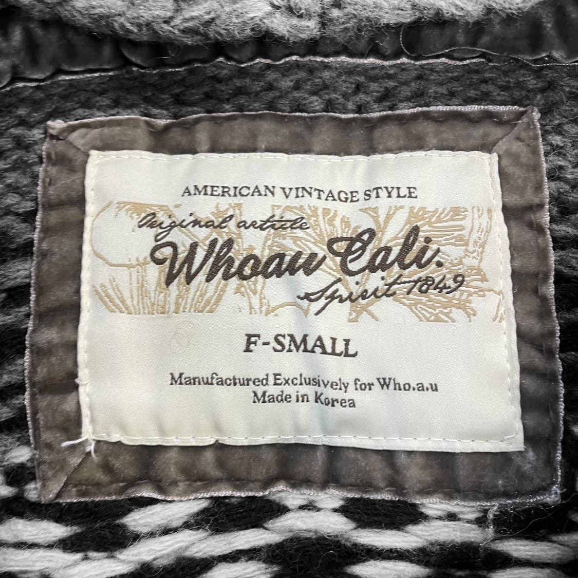 후아유 아메리칸 빈티지 노르딕 코위찬 니트 후드집업 상품이미지4