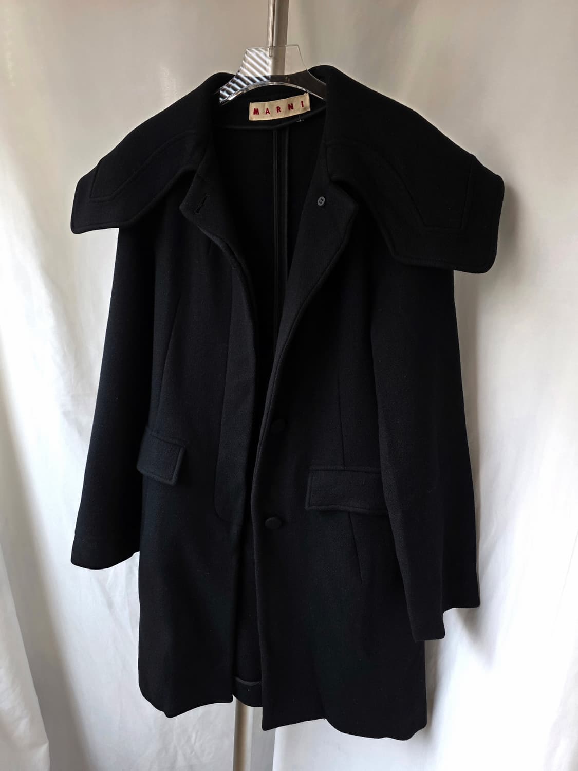 정품) 마르니 여성 울코트 블랙 상품이미지1