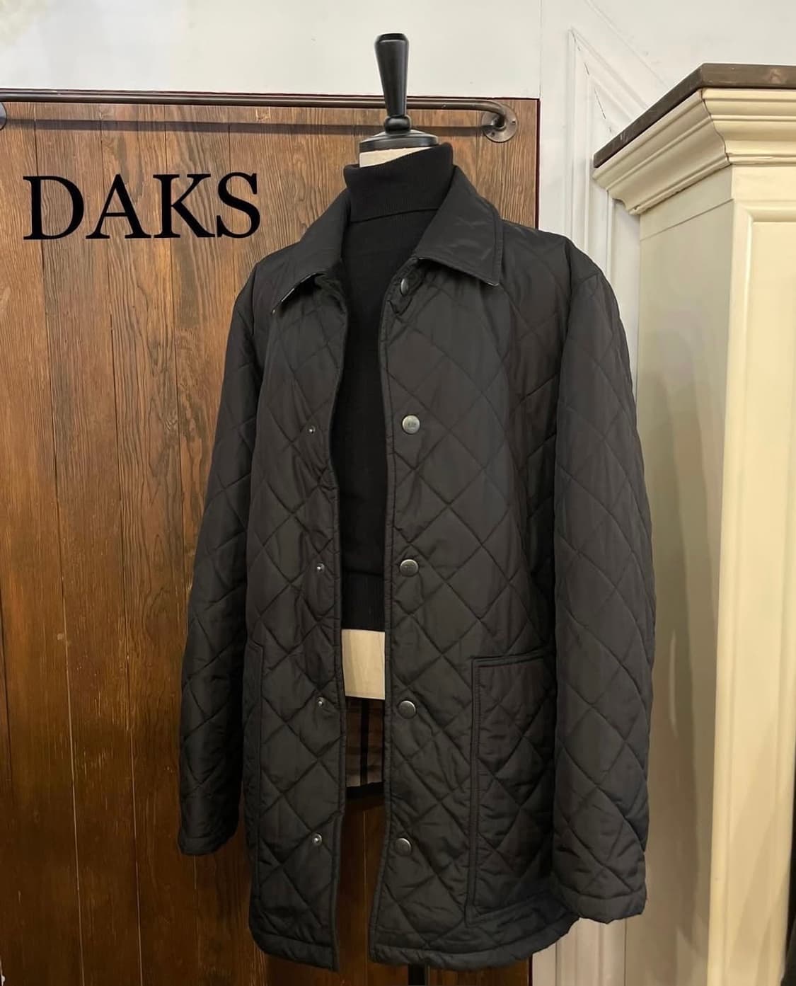 닥스 오버핏 퀼팅자켓 블랙 상품이미지1