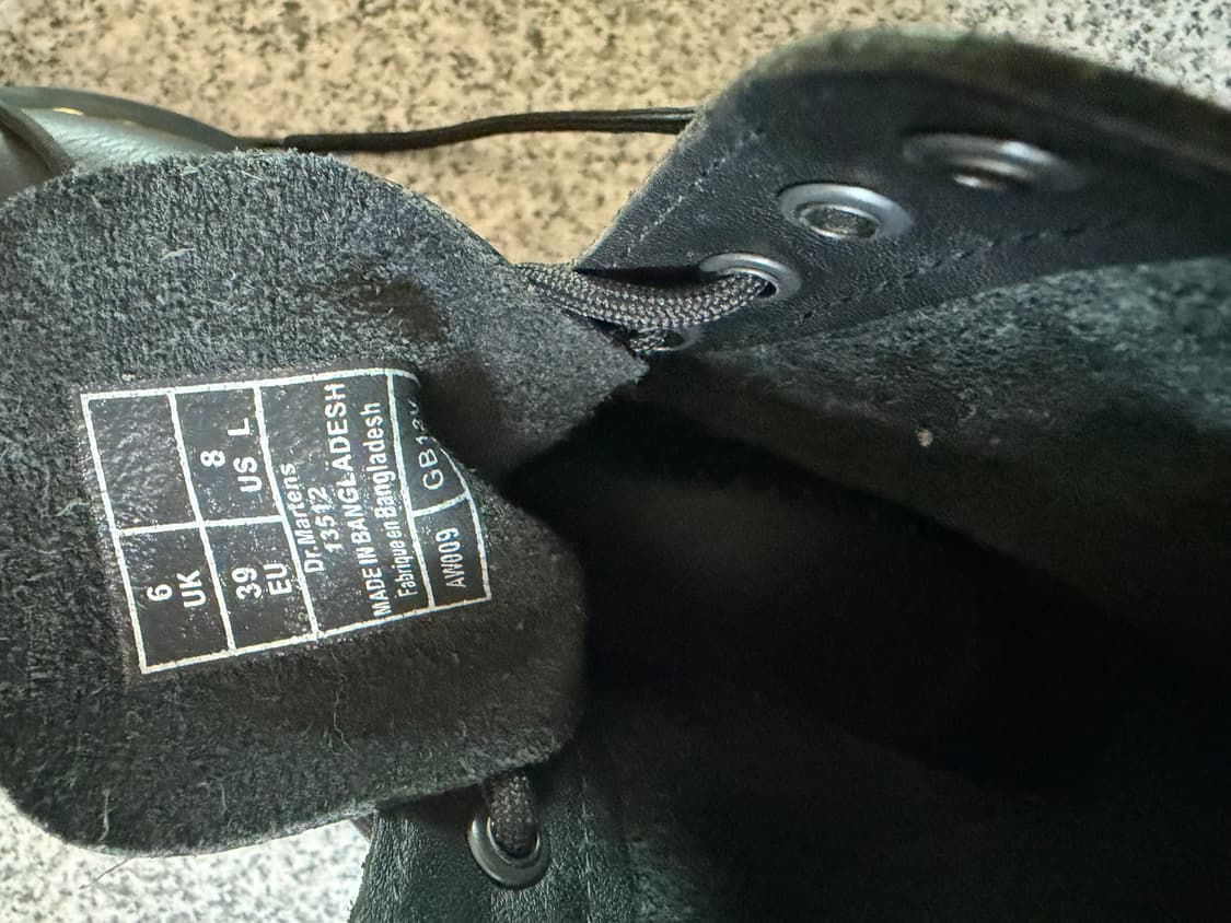 닥터마틴 1460 8홀 버지니아 블랙 상품이미지5