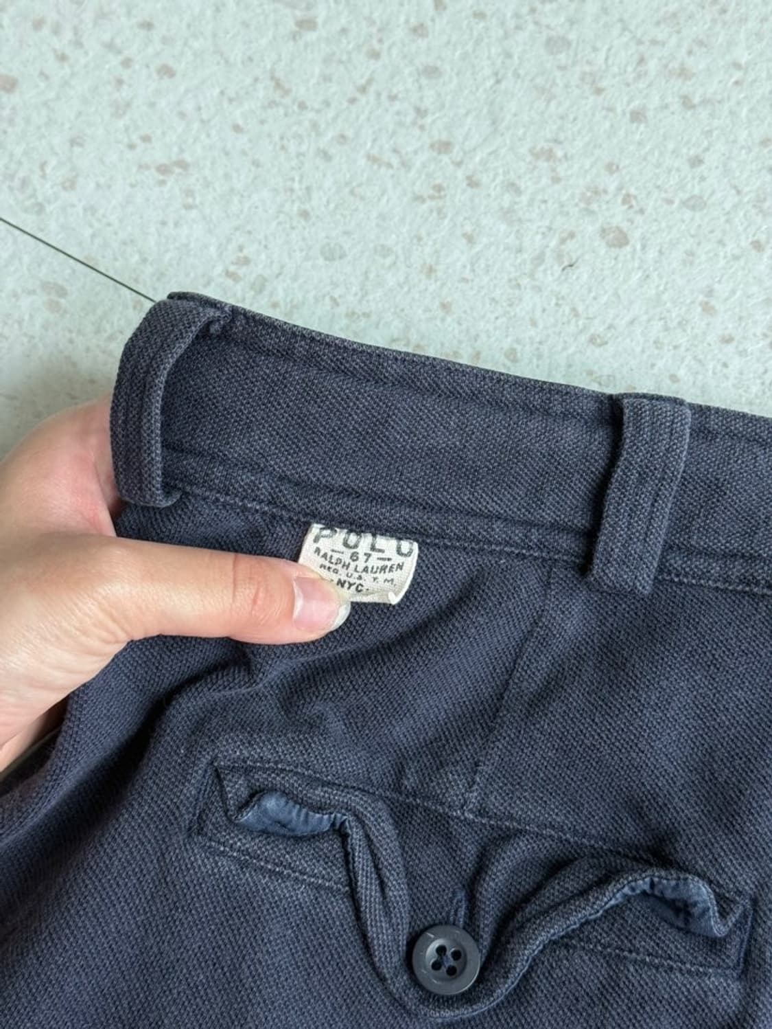 폴로 네이비 코튼 카고 버뮤다 팬츠 상품이미지6