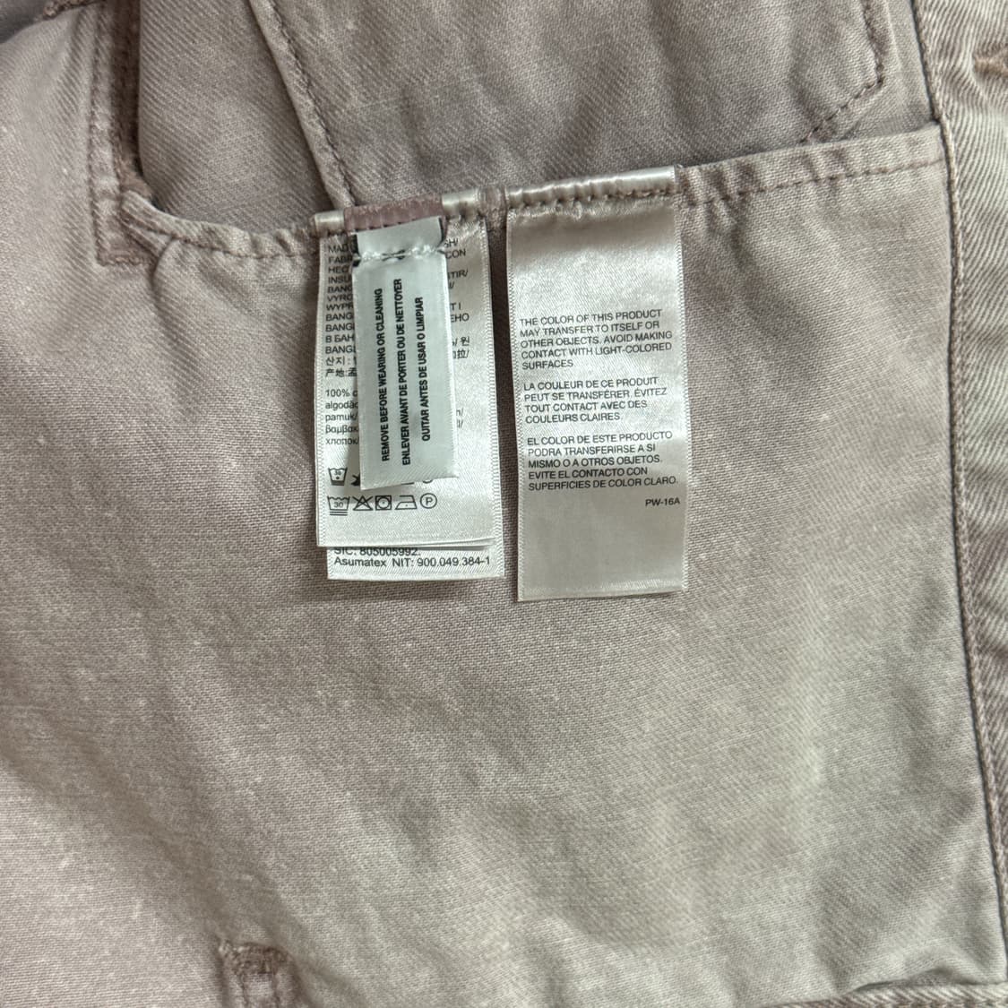 (새상품)denim trucker jacket - grayish plum 상품이미지6