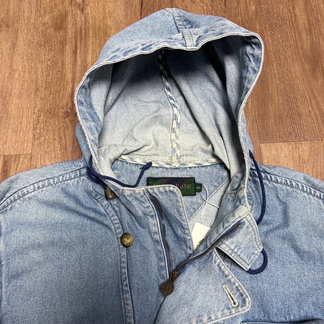 빈폴 데님 사파리 코트 청자켓 00's 상품이미지4