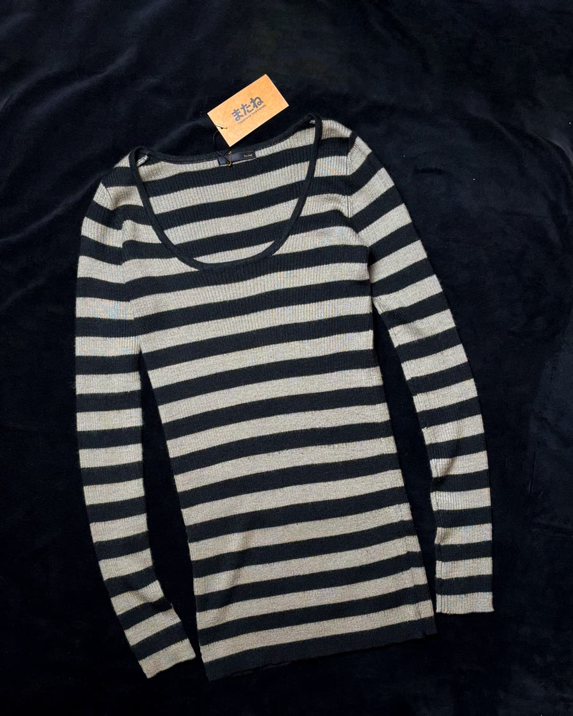일본빈티지 Y2K 스트라이프 긴팔티 상품이미지1