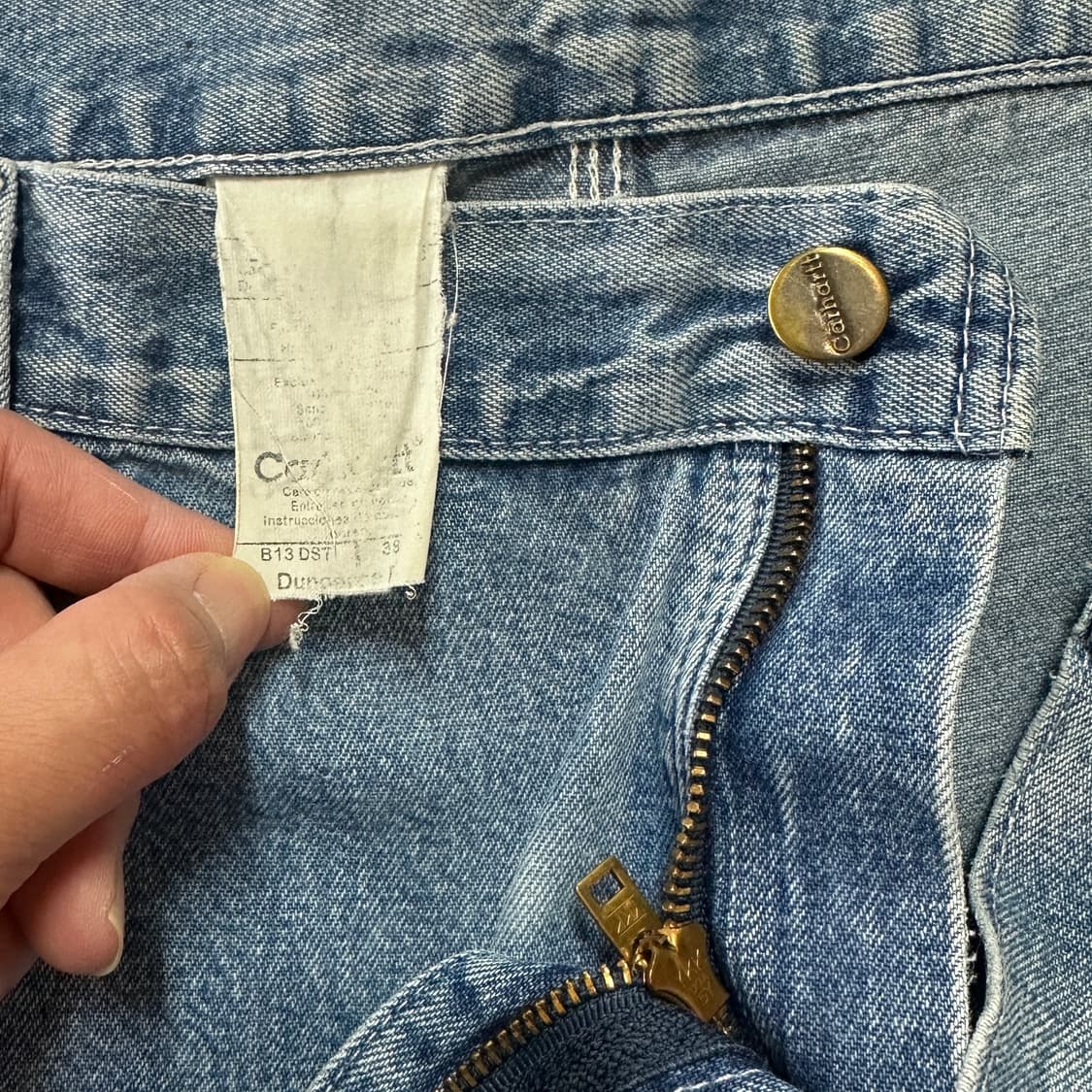 칼하트 데님 카펜터 팬츠 B13-DST 38 상품이미지7