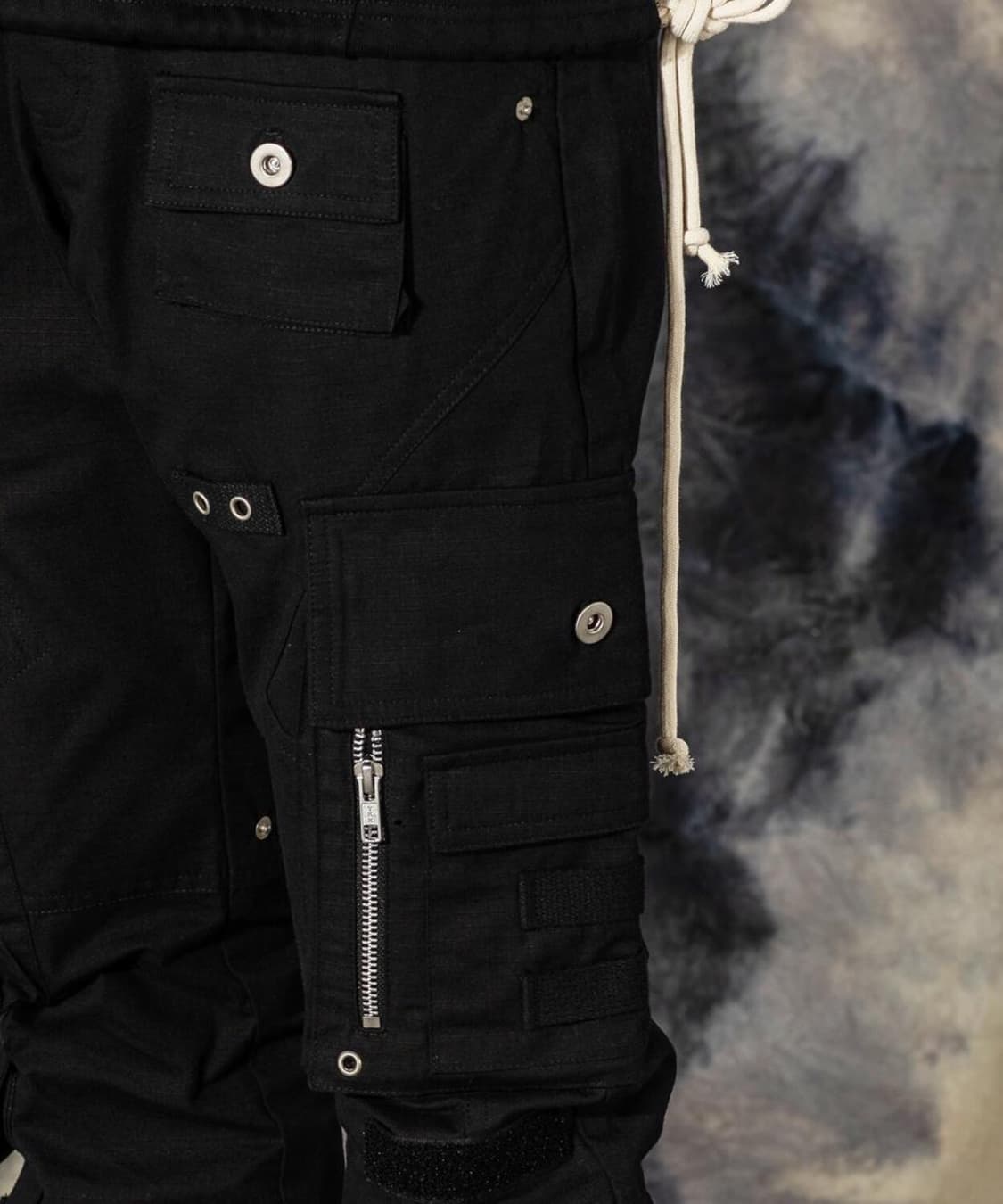 드네이지 유틸리티 서플라이 카고 팬츠 슬림 블랙 0258 상품이미지3