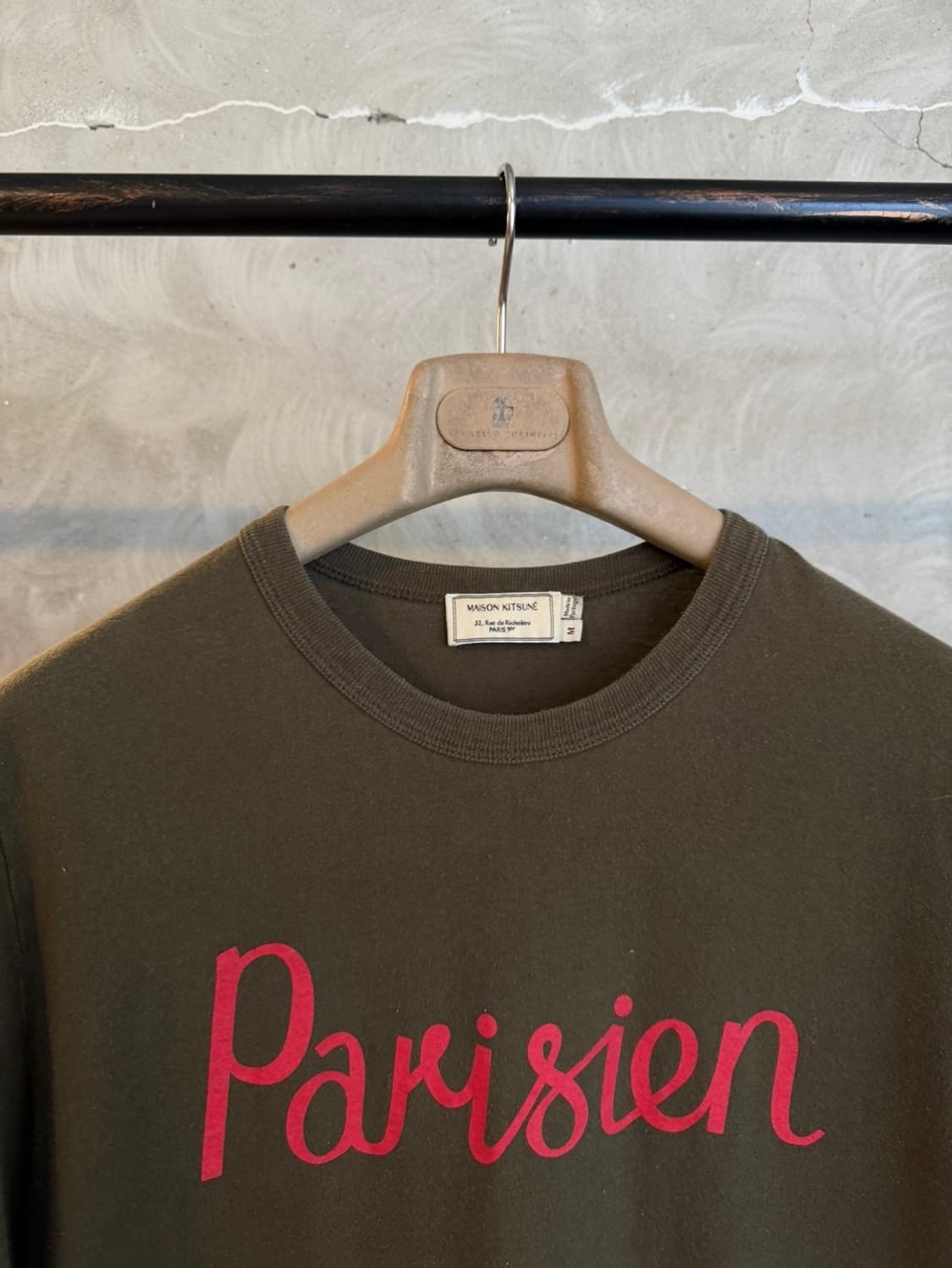 메종키츠네 티셔츠 슬림100 상품이미지3