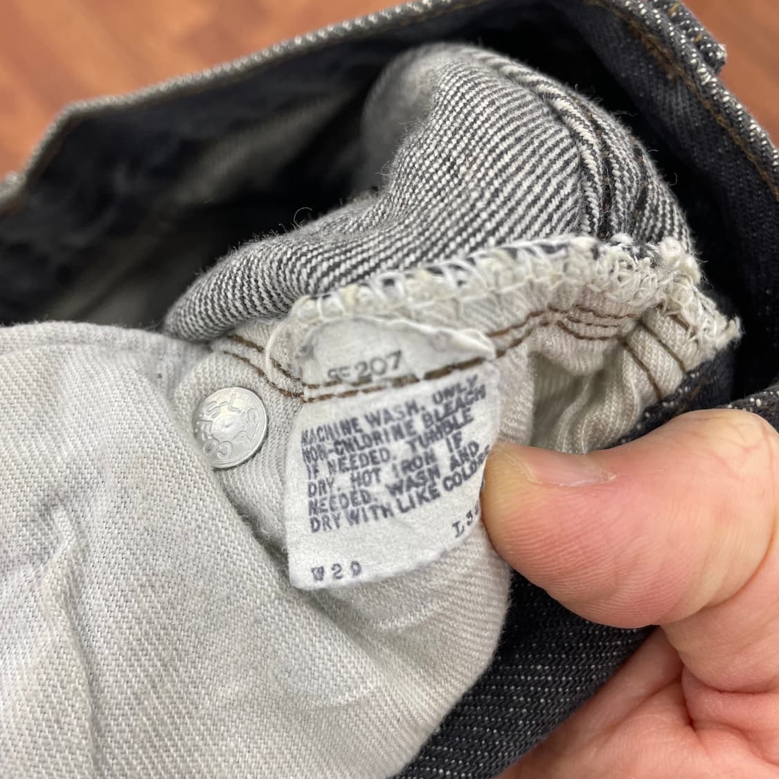 리바이스 80s 501 흑청바지 상품이미지7