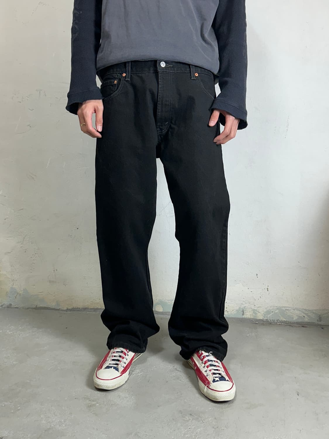 00's 리바이스 517 블랙 부츠컷 플레어진 상품이미지1