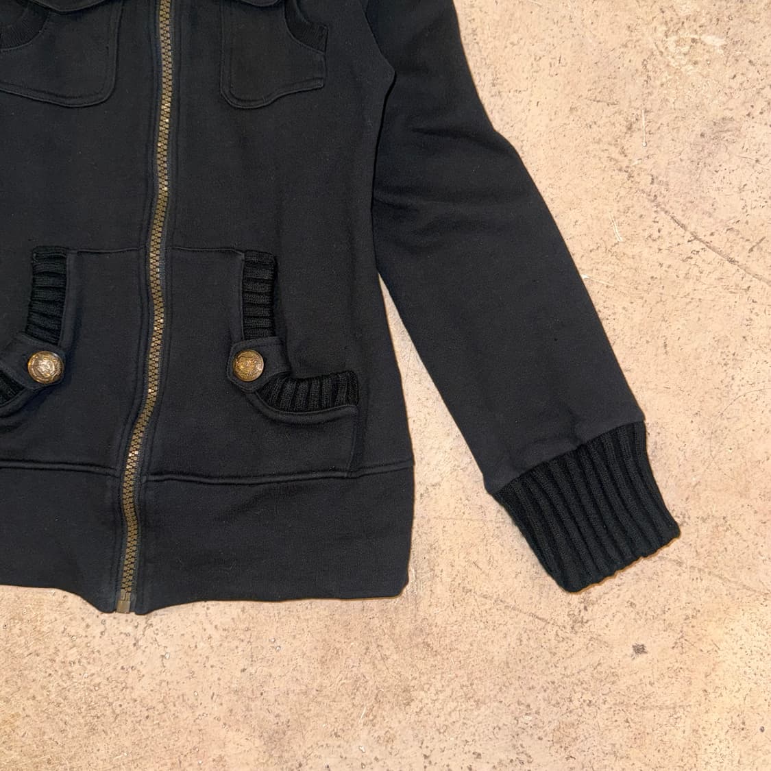 하이넥 니트 카라 집업 상품이미지3