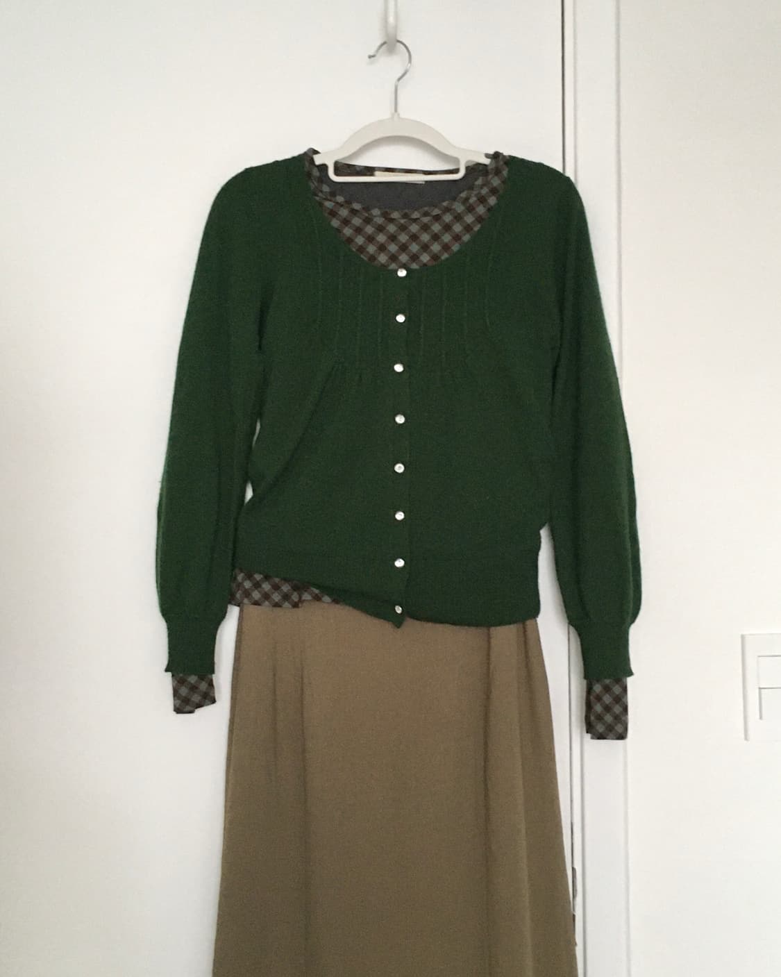 POU DOU DOU Green Cardigan 상품이미지1