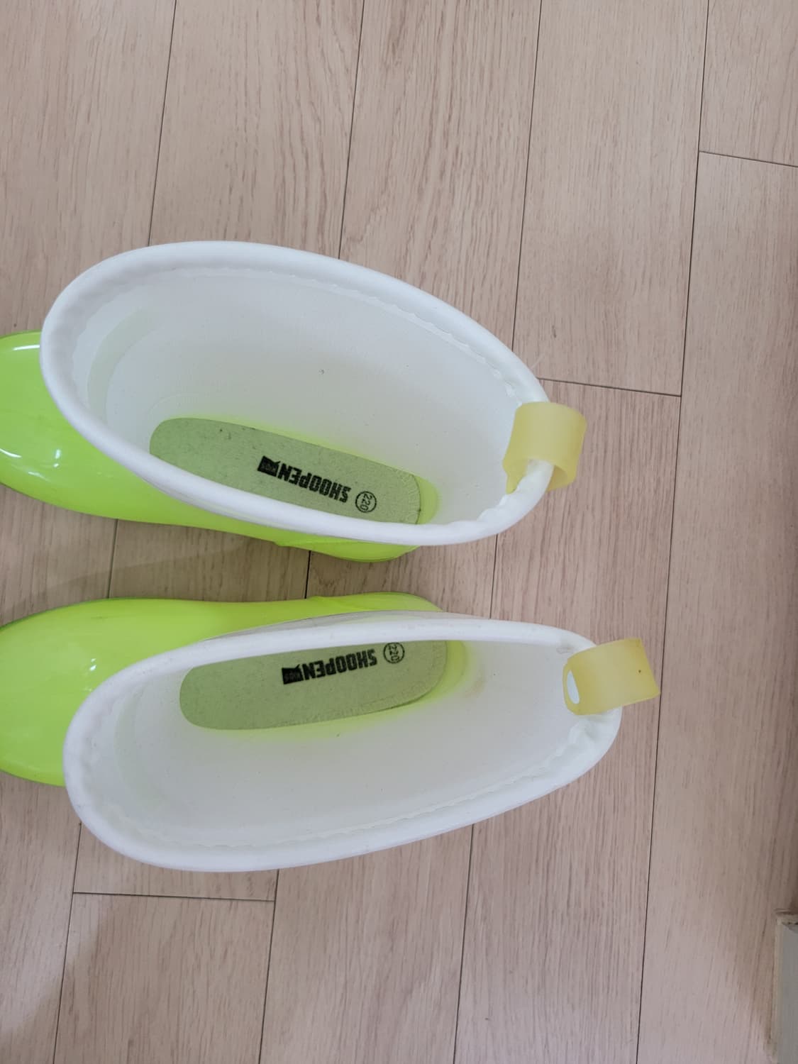 슈펜 Shoopen 아동 레인부츠(장화) 220 형광그린 상품이미지8