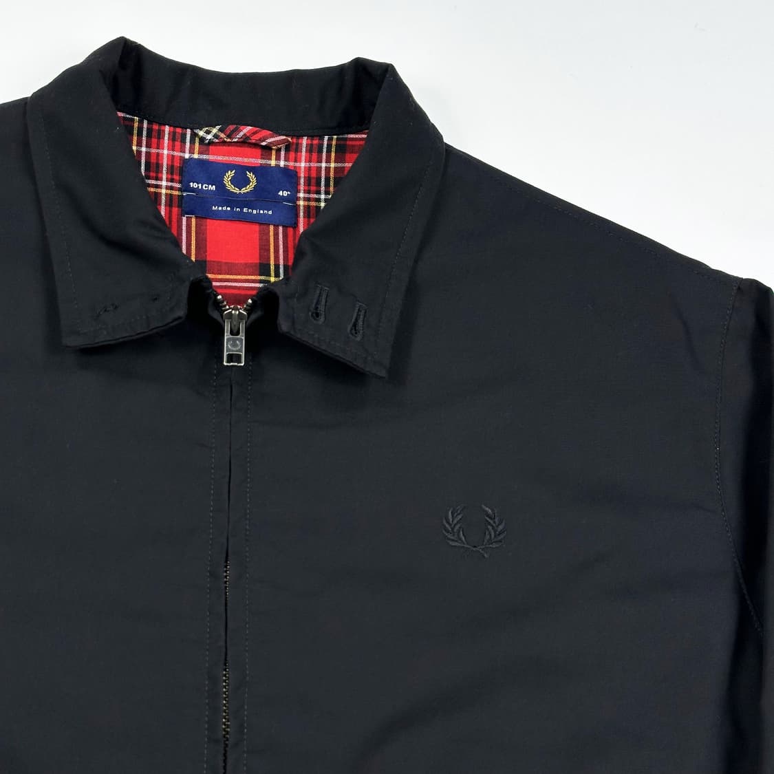 프레드페리 클래식 바라쿠다 블루종 자켓 블랙 M 상품이미지3