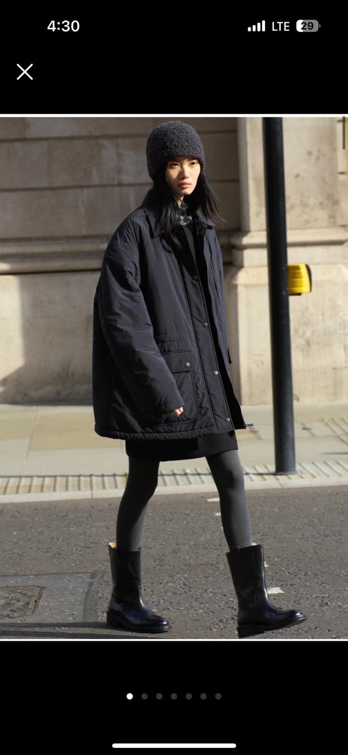 (구해요) 파사드패턴 유틸리티 패디드 점퍼 블랙 상품이미지2
