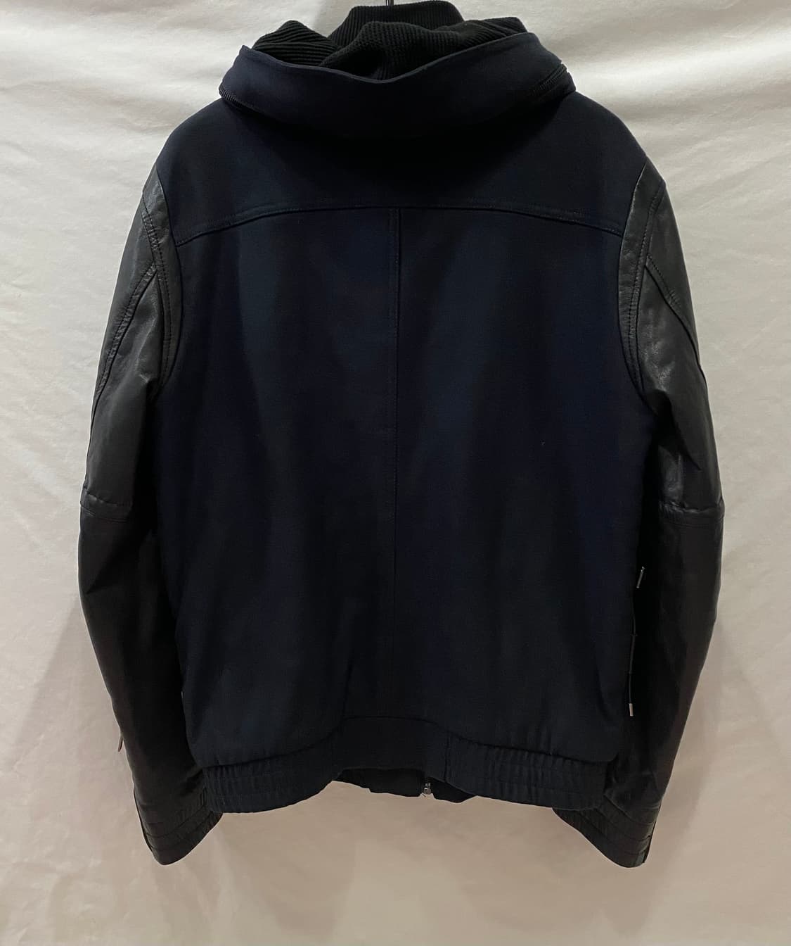 우영미 솔리드옴므 고트스킨레더 믹스 자켓  상품이미지3