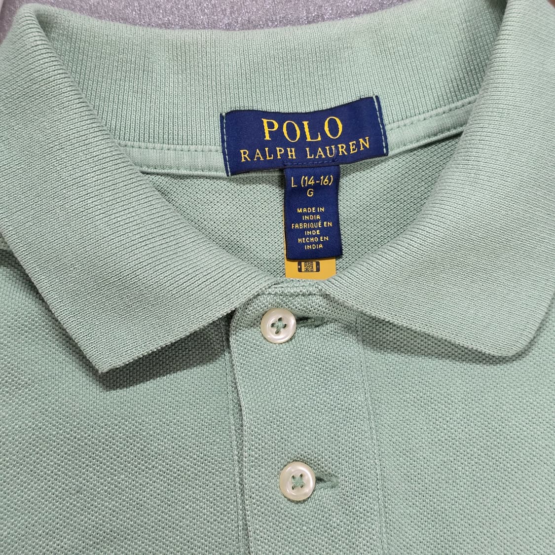 90 폴로 랄프로렌 서핑 자수 반팔 카라티셔츠 민트 (사진참고) 상품이미지4
