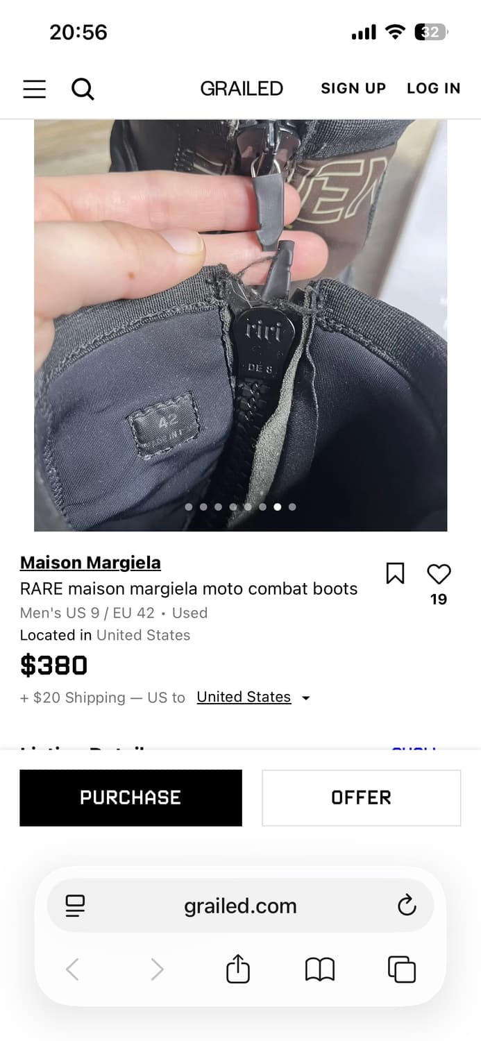 마르지엘라 모터사이클 부츠 42 상품이미지10