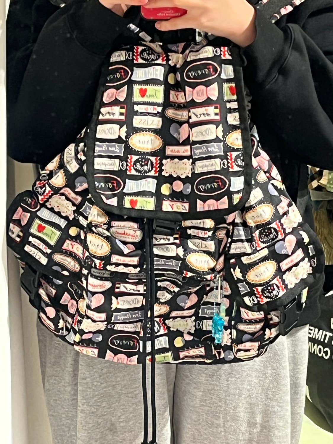 레스포삭 레터링 백팩 🎶 상품이미지2