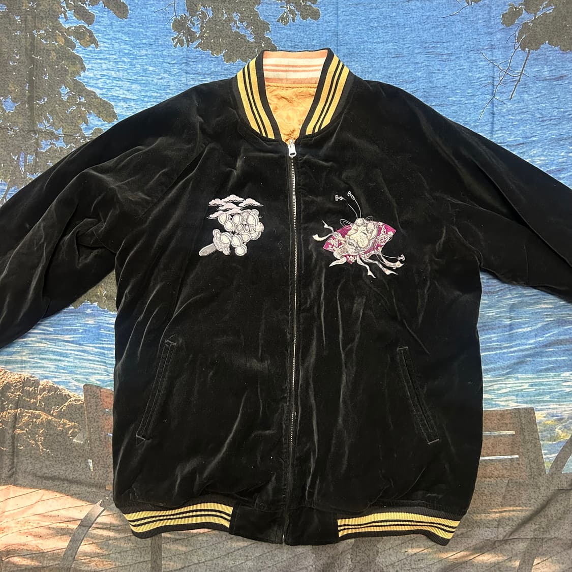 Japan Karakuri Reversible velvet Sukajan 상품이미지1