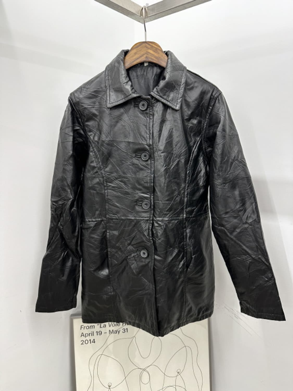 PATCHWORK LEATHER COAT (M~L) 상품이미지1