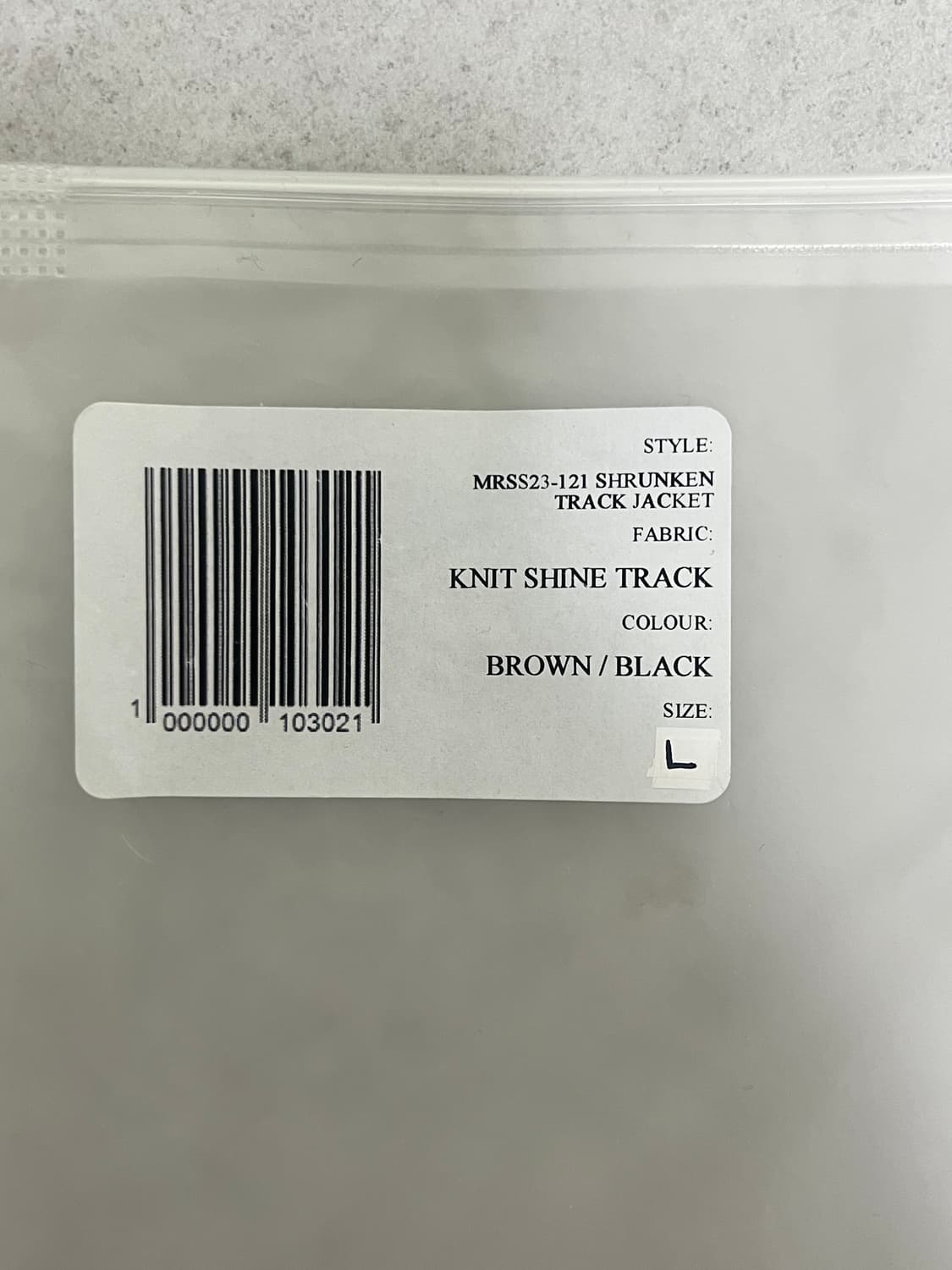 마틴로즈 슈렁큰 트랙자켓 L 상품이미지5
