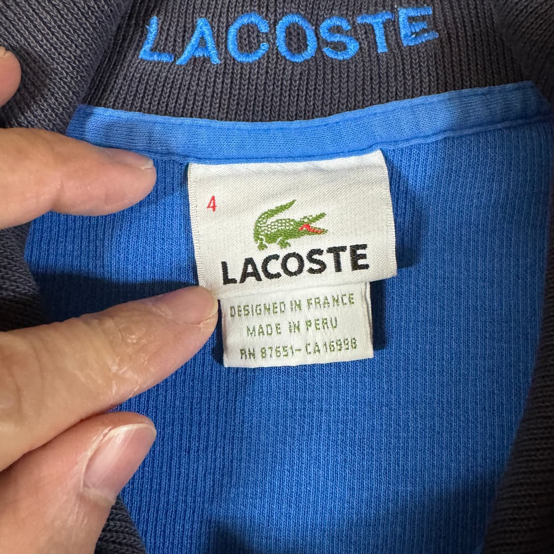 라코스테 하프집업 m(95) 진짜 이쁜 매물 팝니다! 상품이미지2