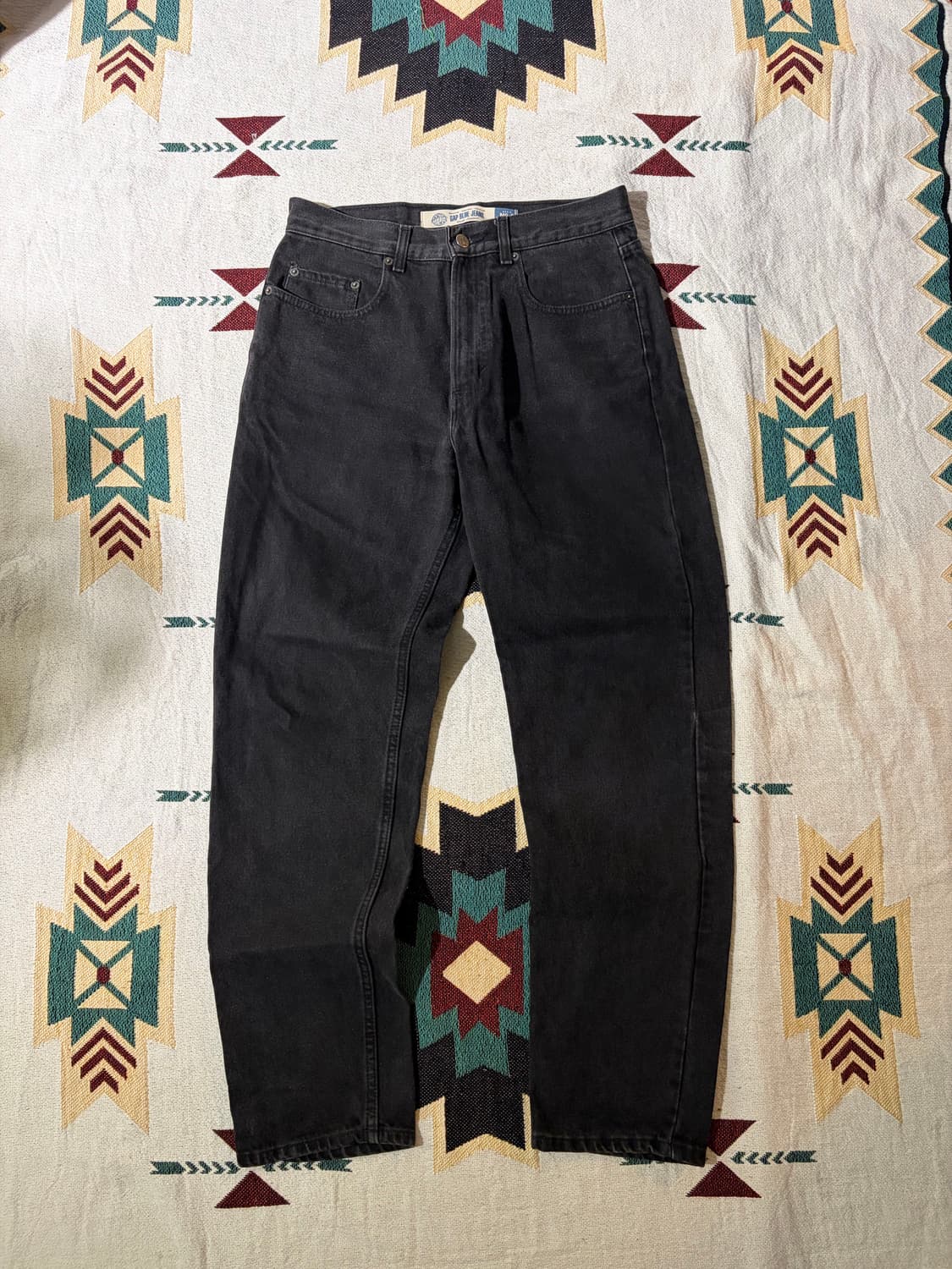 90s Old GAP Black Easy fit Black Denim 상품이미지1