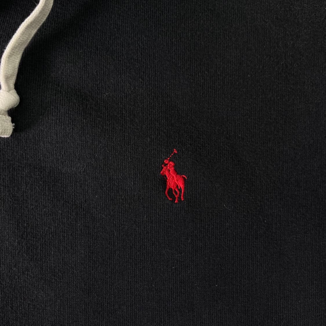 110 폴로랄프로렌 블랙 와플 후드집업 상품이미지3