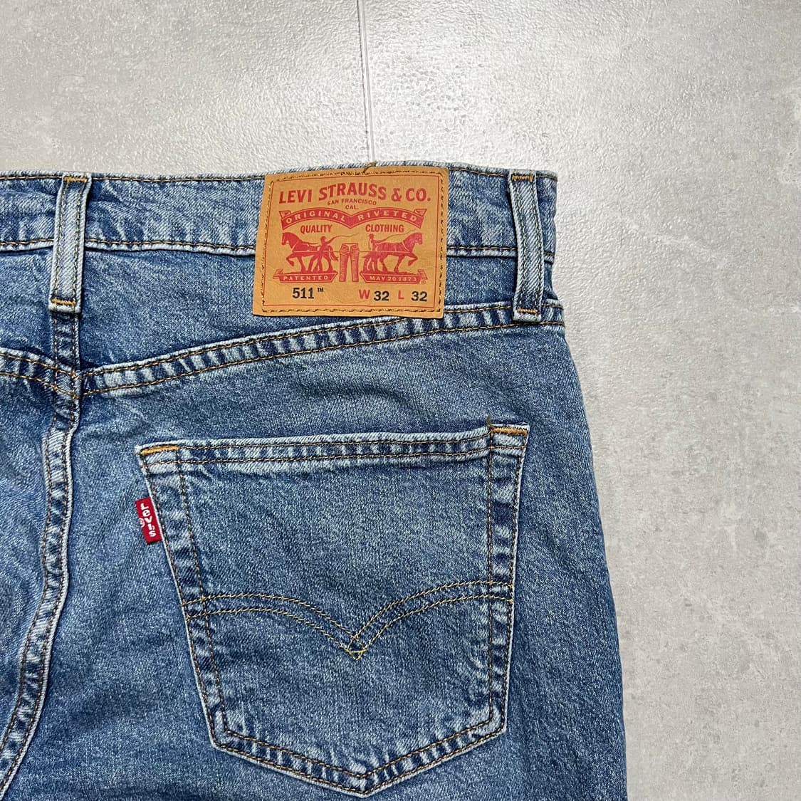 [32] 리바이스 511 데님 워싱 청바지 W32 L32 상품이미지1